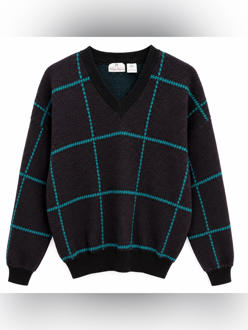 Vintage Neiman Marcus Men’s S 100% Virgin Wool Sweater Made Italy V-Neck